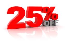 25% off promotion